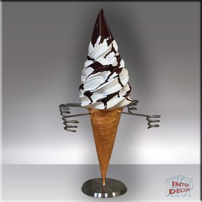 Eiswaffelhalter Softeis Dekofigur - Eistüte 44 cm als Thekenaufsteller Eisdiele