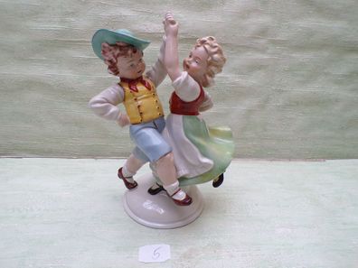 Porzellan Figur 10096 tanzendes Kinderpaar ca 22,5cm