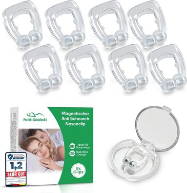8x Anti-Schnarch Nasenspreizer - Schnarchstopper Nasenclip für besseres Atmen