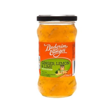 Buderim Ginger Ingwer-Zitronen-Limonen-Konfitüre [MHD: 28.04.2026] 365 g
