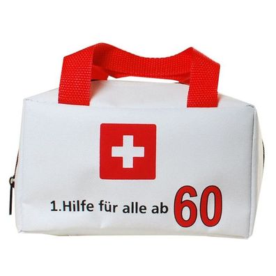 Tasche - 1. Hilfe fuer alle ab 60- Sechzigster Geburtstag - ungefuellt