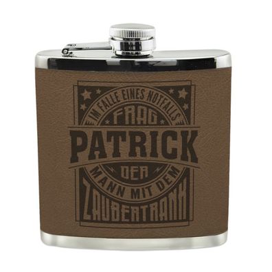 Echter Kerl Flachmann Patrick Schnaps-Flasche, Tolle Geschenk-Idee