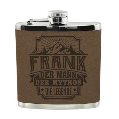 Echter Kerl Flachmann Frank Schnaps-Flasche, Tolle Geschenk-Idee