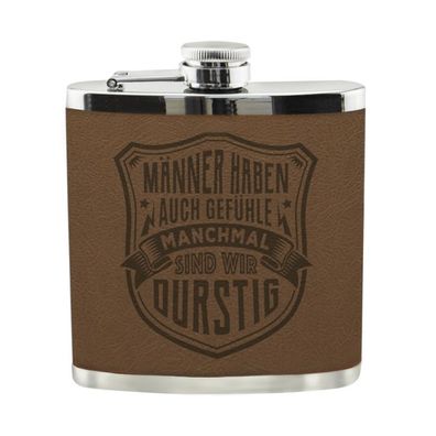 Echter Kerl Flachmann Gefuehle Schnaps-Flasche, Tolle Geschenk-Idee