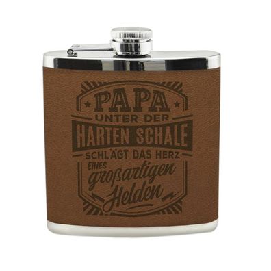 Echter Kerl Flachmann Papa Schnaps-Flasche, Tolle Geschenk-Idee