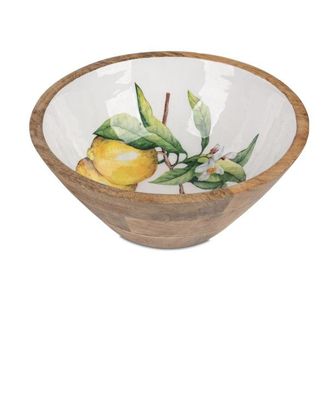 Schale Dekoschale 30cm in Vintage-Optik aus Keramik