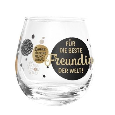 Whiskyglas, Wasserglas oder auch Weinglas mit Spruch- Fuer die beste Freundin der Wel