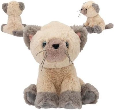 TOPModel Pluesch Katze Amber, Fur Ever Friends, Kuscheltier Plueschkatze, Beige und G