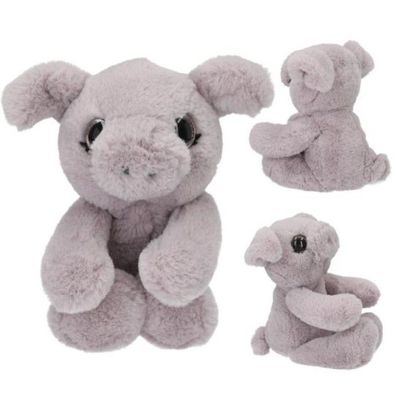 SNUKIS Pluesch Ferkel 25 cm -superweiches, mauvefarbenes Pluesch-Schwein