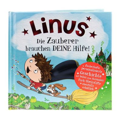 Das magische Maerchenbuch mit deinen Namen -Linus