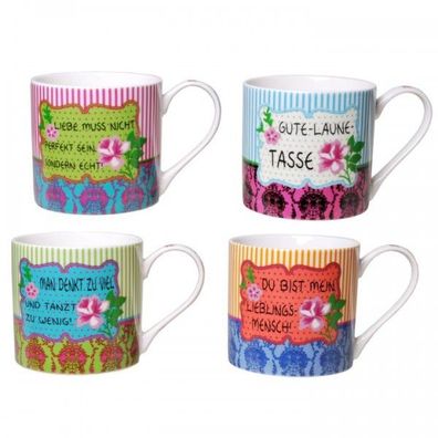 Udo Schmidt GmbH Becher Blume mit Spruch 1 von 4 Stueck