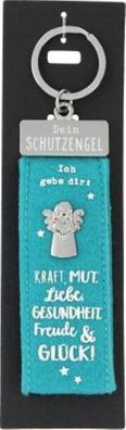 Depesche Schutzengel Filz Gluecksfilz Schluesselanhaenger Ich gebe Dir : Kraft, Mut,