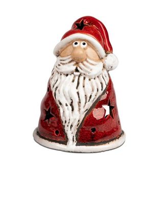 Windlicht 13cm WeihnachtsmannS anta handgefertigt fuer Winter / /eihnachten
