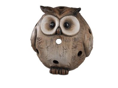Windlicht Figur Tierfigur Eule 20cm