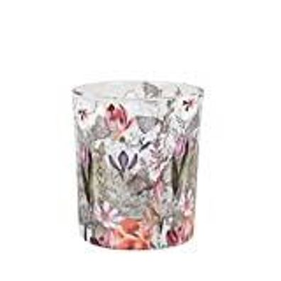 Windlichthalter gross Blumenwiese Glas 9 x 10 cm