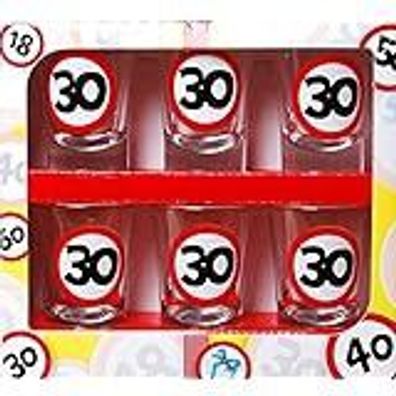 Schnapsglaeser zum 30 Geburtstag Geschenk Scherzartikel Geschenk Gag Party Zubehoer