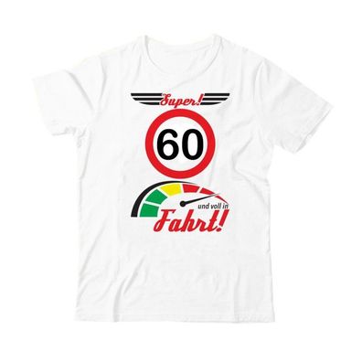 Lustiges T-Shirt 60 , Gr. M, Baumwolle- zum 60. Geburtstag