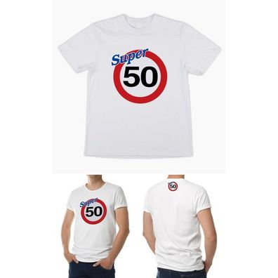 Lustiges T-Shirt 50 , Einheitsgroesse, Baumwolle- zum 50. Geburtstag