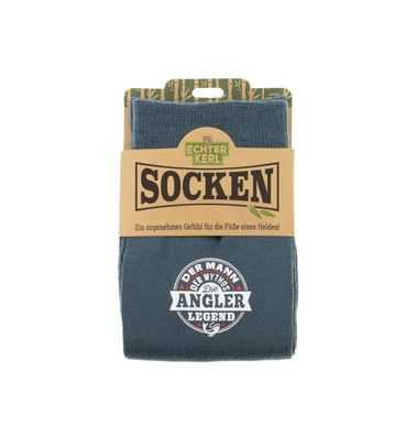 History & Heraldry Herren Socken -Â Echter Kerl Socken - Angler