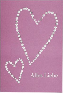 Depesche Lovely Diamonds 14004 karte Klappkarte 11,5x7,5cm Geburtstagskarten, 05