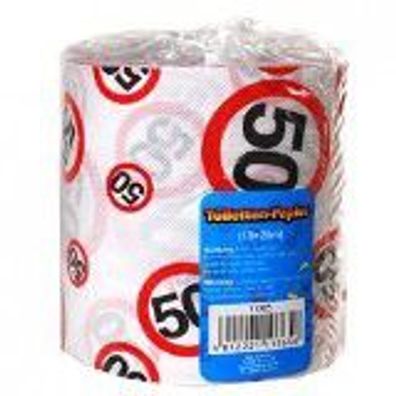 Witziges Toilettenpapier - Fuenfzig- zum 50. Geburtstag