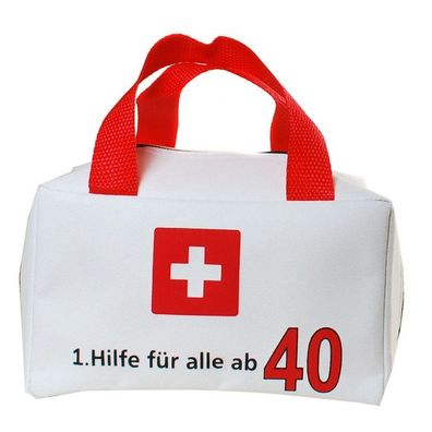 Tasche - 1. Hilfe fuer alle ab 40- Vierzigster Geburtstag -ungefuellt