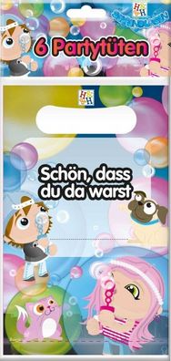 Partytueten Geschenktueten fuer Kinder im Set 6 Stck