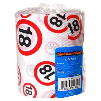 Toilettenpapier 18 zum 18. Geburtstag