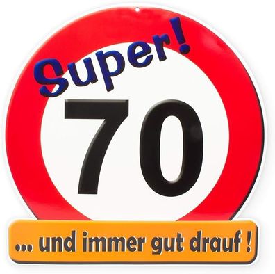 Schild Hurra 70