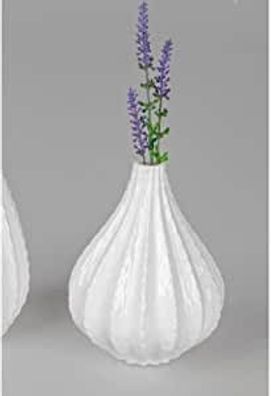 Vase Kaktus 15cm weiss Porzellan
