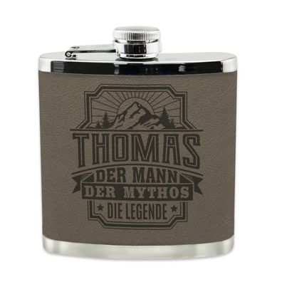 Echter Kerl Flachmann Thomas Schnaps-Flasche, Tolle Geschenk-Idee