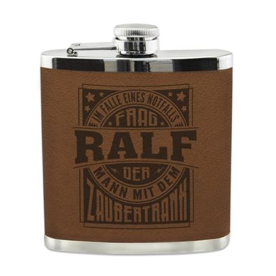 Echter Kerl Flachmann Ralf Schnaps-Flasche, Tolle Geschenk-Idee