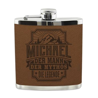 Echter Kerl Flachmann Michael Schnaps-Flasche, Tolle Geschenk-Idee