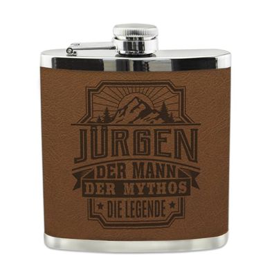 Echter Kerl Flachmann Juergen Schnaps-Flasche, Tolle Geschenk-Idee