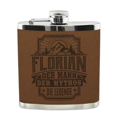 Echter Kerl Flachmann Florian Schnaps-Flasche, Tolle Geschenk-Idee