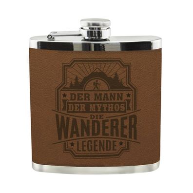 Echter Kerl Flachmann Wanderer Schnaps-Flasche, Tolle Geschenk-Idee