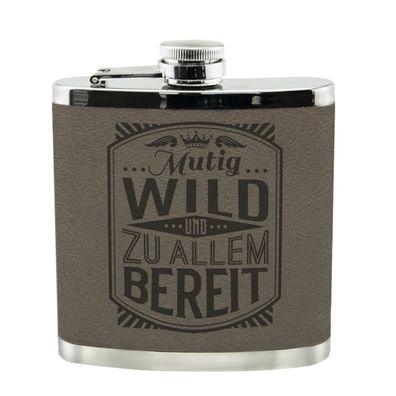 Echter Kerl Flachmann Mutig Schnaps-Flasche, Tolle Geschenk-Idee