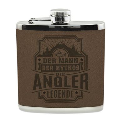 Echter Kerl Flachmann Angler Schnaps-Flasche, Tolle Geschenk-Idee
