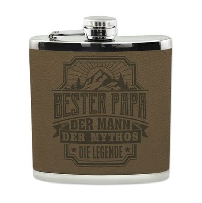 Echter Kerl Flachmann Bester Papa Schnaps-Flasche, Tolle Geschenk-Idee