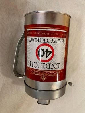 Spardose Spendenkasse Spende fuer den 40. Geburtstag - Geldgeschenke