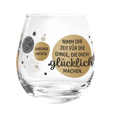 Whiskyglas, Wasserglas oder auch Weinglas mit Spruch - Nimm dir Zeit fuer die Dinge