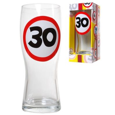 Bierglas 30 zum 30. Geburtstag
