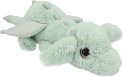 SNUKIS mintgruener Pluesch Drache, Kuscheltier fuer Kinder, Weiches Stofftier , Plues