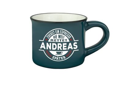 Persoenliche Espressotasse Mokkatasse - Andreas