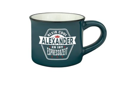 Persoenliche Espressotasse Mokkatasse Alexander