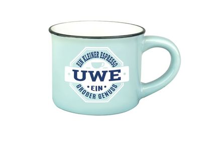 Persoenliche Espressotasse Mokkatasse - Uwe