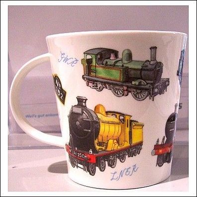 Tasse mit Eisenbahn Motiv Zuege Lock
