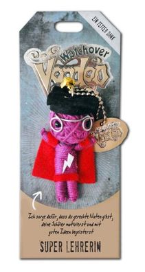 Watchover Voodoo Sammel Puppe mit Spruch Super Lehrerin