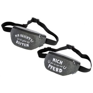 1Stck. Guerteltasche Bauchtasche Pferde mit Spruch sortiert