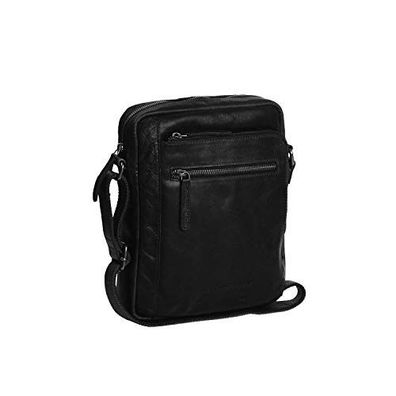 The Chesterfield Brand Wax Pull Up Dessau Umhaengetasche Leder 21 cm -schwarze Herren